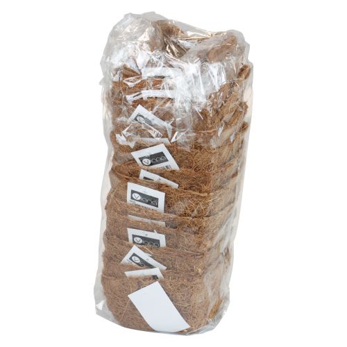 Artikel Kweekpotten kokosvezel bloempot natuurlijk materiaal kokosnoot plantenpot 11cm 12st