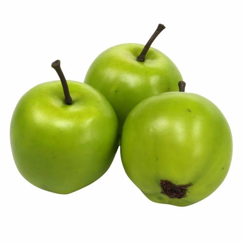 Floristik24 Decoratief fruit mini appel kunstgroen 4,5cm 24st