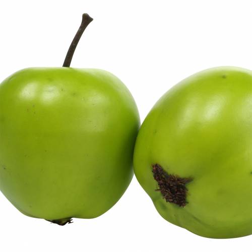 Decoratief fruit mini appel kunstgroen 4,5cm 24st