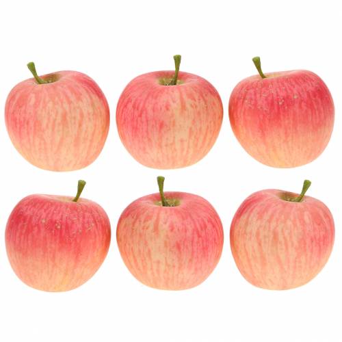 Decoratief appelroze, geel Real-Touch 6,5 cm 6st