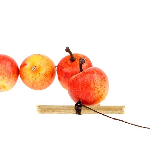 Floristik24 Appelslinger van 55 mini appels geeloranje 113cm