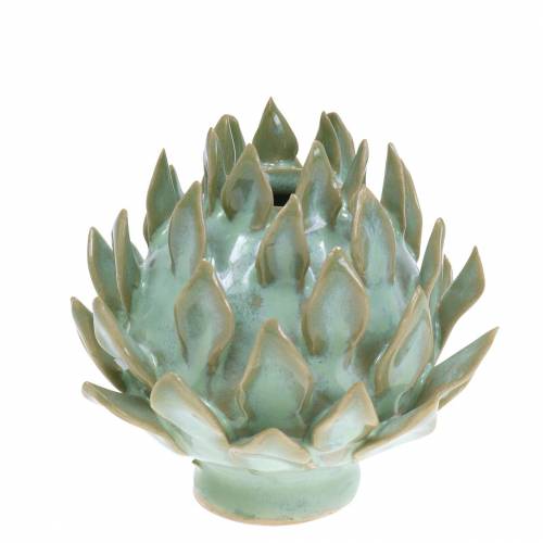 Floristik24 Decoratieve vaas art shock keramisch groen Ø9.5cm H9cm