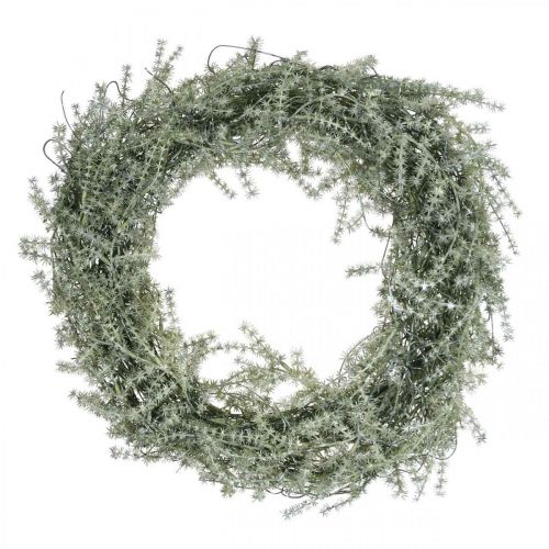 Artikel Decoratieve lariks krans kunstnaaldkrans besneeuwd wit grijs Ø32cm