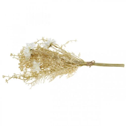 Artikel Boeket kunstasters en gipskruid beige, wit 43cm