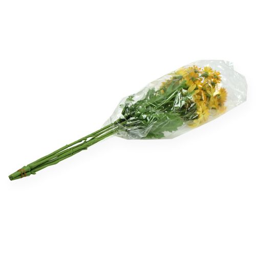 Floristik24 Decoratieve tak madeliefje geel 43cm 4st