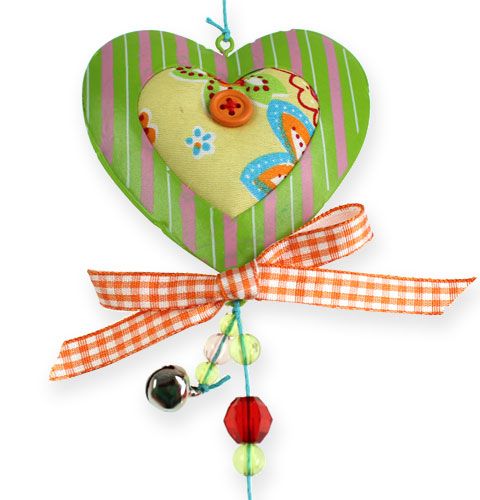 Floristik24 Decoratieve stoffen harten om op te hangen 80cm