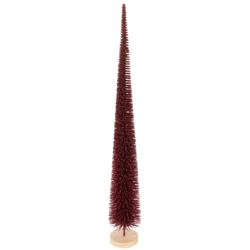 Decoratieve kerstboom, slanke boomfiguur op een houten voet, 60 cm kopen | Floristik24.nl