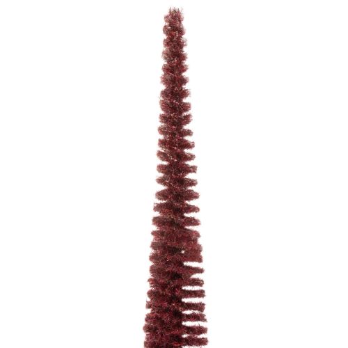 Decoratieve kerstboom, slanke boomfiguur op een houten voet, 60 cm | Floristik24.nl