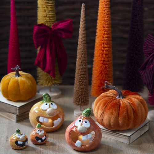 Kunstmatige kerstboomversiering, slank, met houten voet, 40 cm, 3 stuks | Floristik24.nl