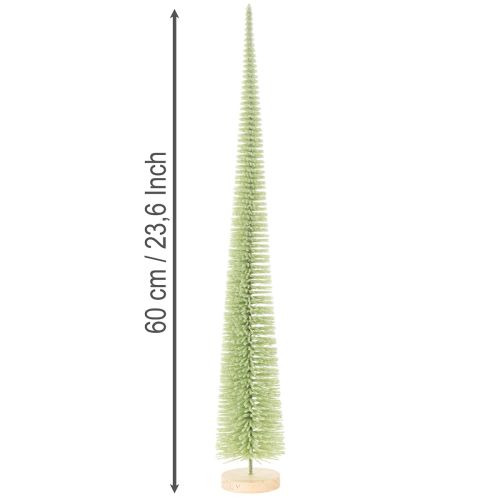 Kunstkerstboom, decoratieve boom op een houten voet, 60 cm | Floristik24.nl
