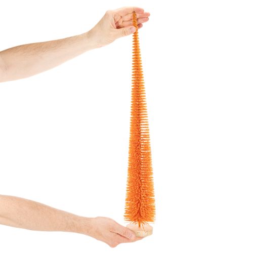Kunstmatige kerstboomversiering op een houten voet, 60 cm | Floristik24.nl