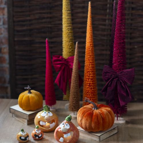 Kunstmatige kerstboomversiering op een houten voet, 60 cm | Floristik24.nl