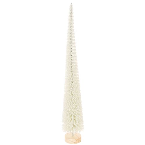 Decoratieve kerstboom met houten voet voor winterdecoratie, 40 cm, 3 stuks