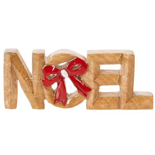 Noel-letters met strik, kerstversiering, 18 cm | Floristik24.nl