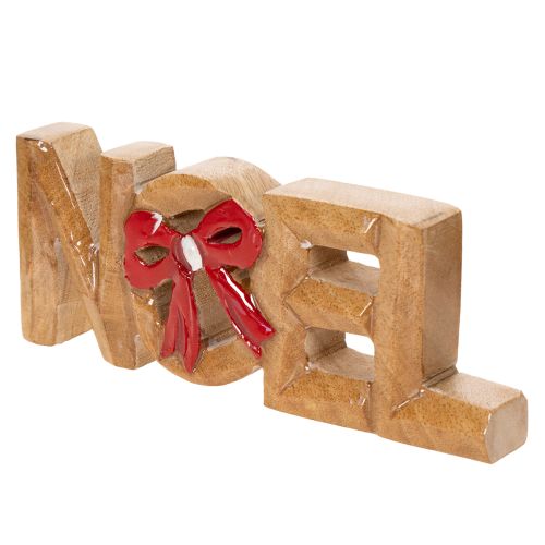 Noel-letters met strik, kerstversiering, 18 cm | Floristik24.nl