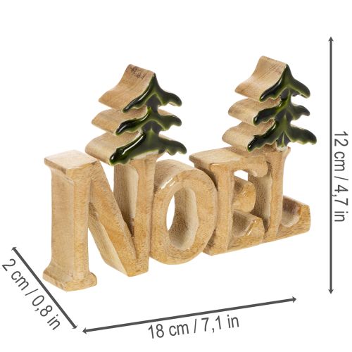 Kerstdecoratie Noel-standaard met twee sparrenbomen van 18 cm. | Floristik24.nl