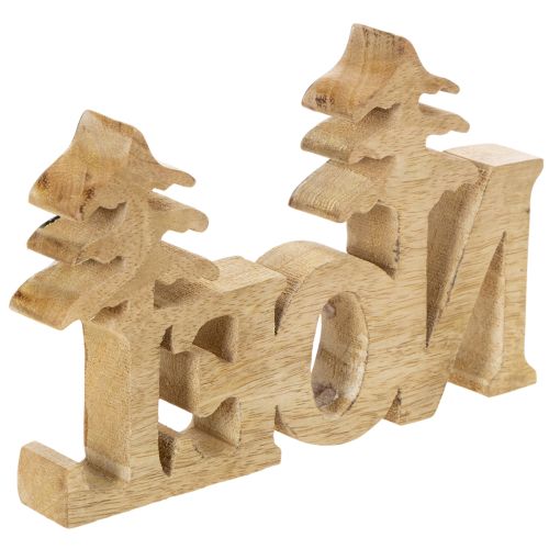 Kerstdecoratie Noel-standaard met twee sparrenbomen van 18 cm. | Floristik24.nl