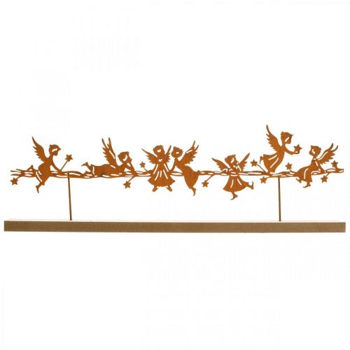 Floristik24 Tafeldecoratie Kerst engel metalen standaard rooster 50×17cm