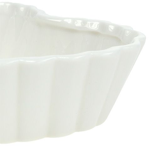 Floristik24 Cakevorm hart wit 16cm 2st