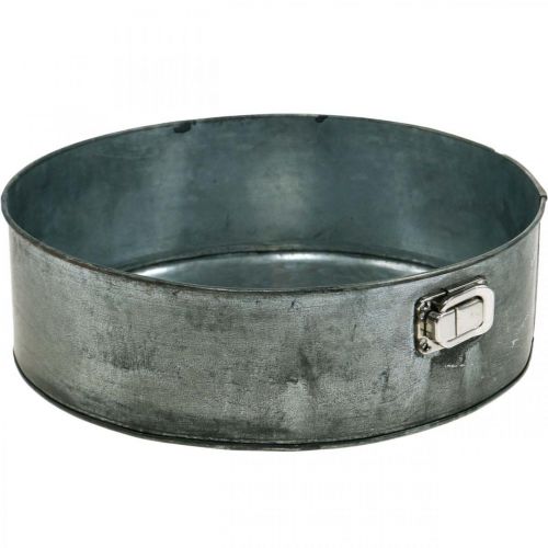 Plantenbak, decoratieve bakvorm, springvorm voor beplanting, metalen decoratie Ø24cm H7,5cm