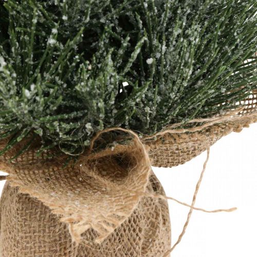 Artikel Mini kerstboom kunstmatig besneeuwd in een zak H41cm