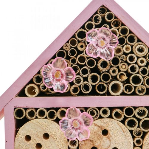 Artikel Balkondecoratie insectenhotel insectenhuis solar roze 23x24cm