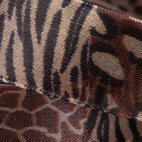 Decoratief lint met dierenprint, luipaardpatroon, cadeaulint, 25 mm breed, 20 m lang | Floristik24.nl