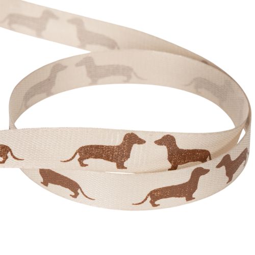 Cadeaulint met teckelmotief