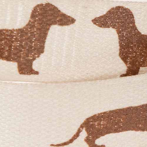 Cadeaulint met teckelmotief
