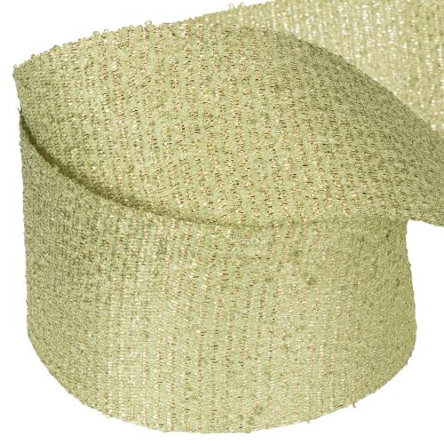 Decoratief lint met glitter, breed lint voor het inpakken van cadeaus, 55 mm breed, 15 m lang | Floristik24.nl