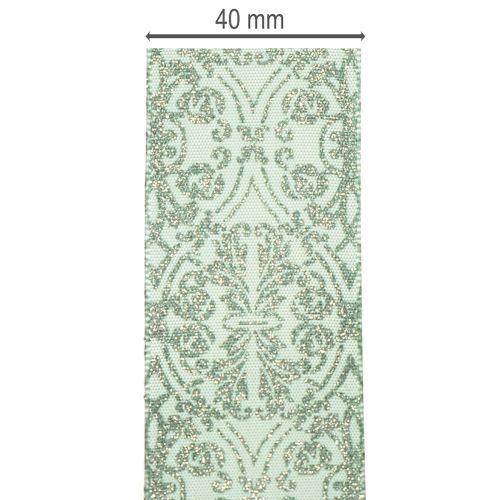 Cadeaulint met klassiek patroon voor strikken en decoratie, 40 mm x 15 m | Floristik24.nl