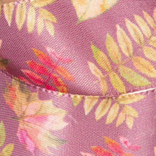 Decoratief lint met herfstbladmotief, 40 mm breed, 15 m lang | Floristik24.nl