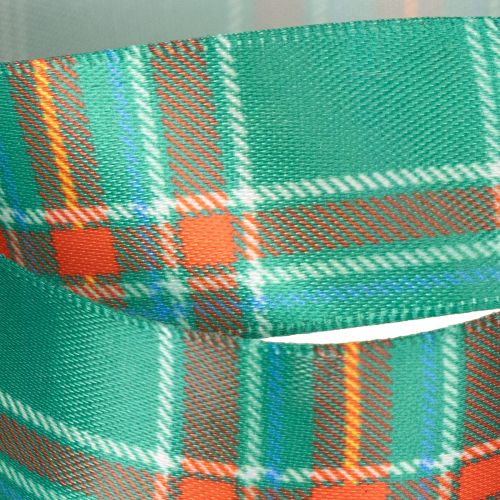 Cadeaulint, geruit patroon, Schots plaid, 25 mm, 20 m | Floristik24.nl