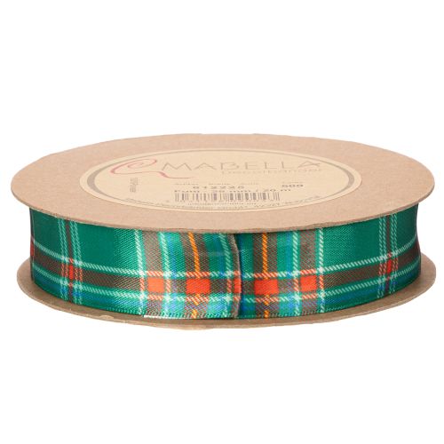 Cadeaulint, geruit patroon, Schots plaid, 25 mm, 20 m | Floristik24.nl
