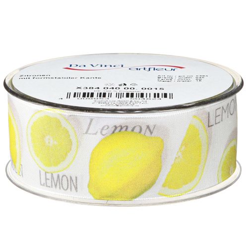 Artikel Lint citroen sierlint zomerstof lint geel 40mm 15m