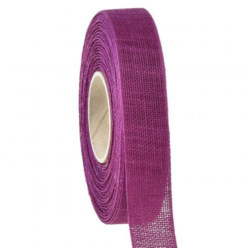 Artikel Decoratief lint natuurlijk bessenlinnenlint 25mm 20m