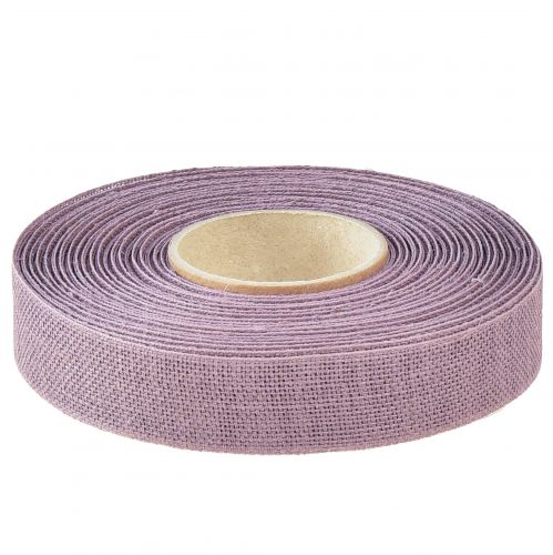 Artikel Decoratief lint naturel paars linnen lint 25mm 20m