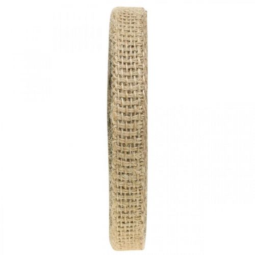 Artikel Sierlint jute natuur 12mm Rustieke decoratie jute lint 10m