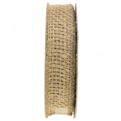 Sierlint jute natuur 25mm jute lint cadeaulint rustiek 10m