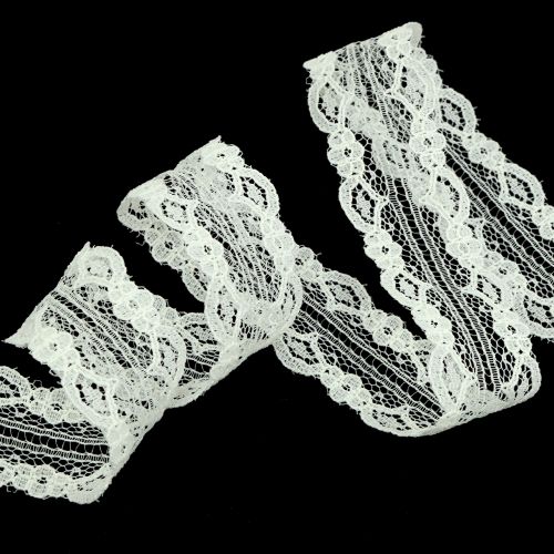 Artikel Kantenband met golvende rand crème 25mm 20m