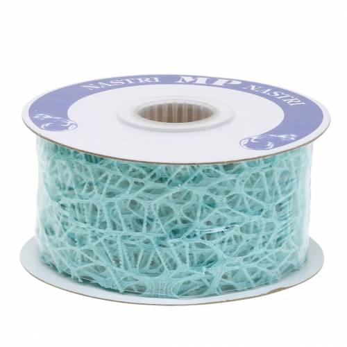 Artikel Decoratielint mesh lint lichtblauw Tiffany 40mm 10m