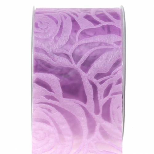 Floristik24 Sierlint rozen breed paars 63mm 20m