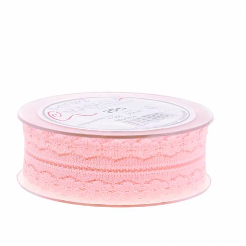 Floristik24 Kantlint decolint roze 20m 3cm cadeauverpakking