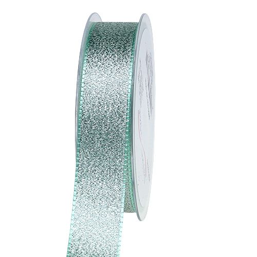 Floristik24 Lint voor decoratie mintgroen 25mm 20m