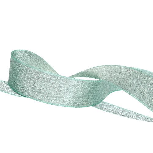 Floristik24 Lint voor decoratie mintgroen 25mm 20m
