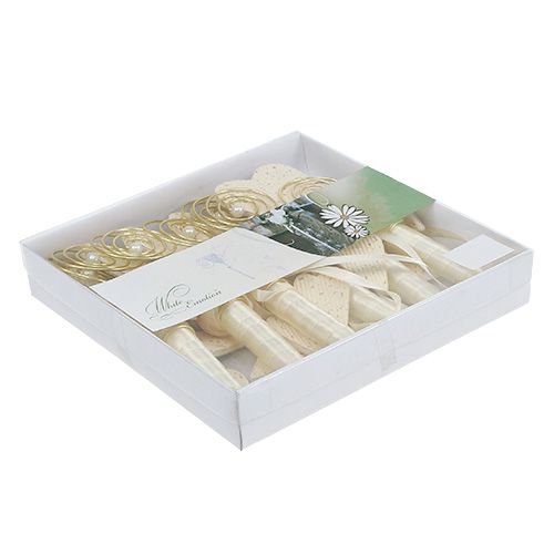 Floristik24 Bankhanger met buis en hart 18cm 6st