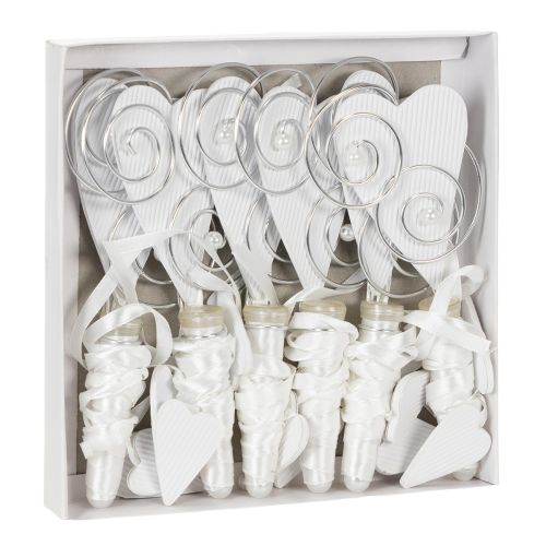 Artikel Bankhanger met buis en hart, 18 cm, 6 stuks