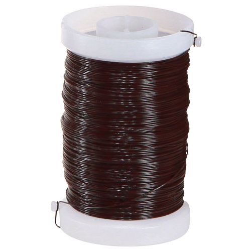 Floristik24 Knutseldraad in bruin decoratief binddraad 0,35 mm 100 g 3 stuks
