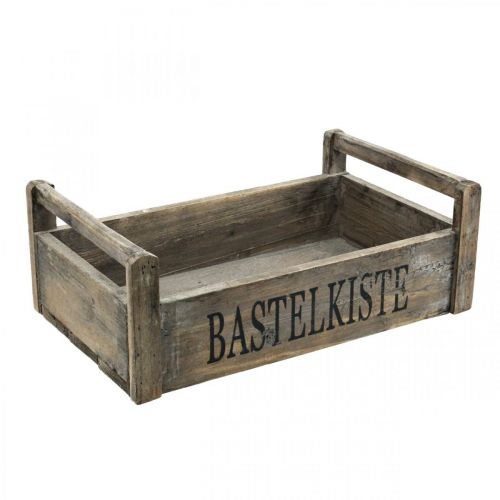 Floristik24 Houten kist ambachtelijke kist shabby decoratieve kist hout 47×28.5×16.5cm