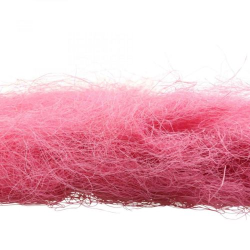 Ambachtelijk materiaal, sisalgras, natuurlijk materiaal roze 300g